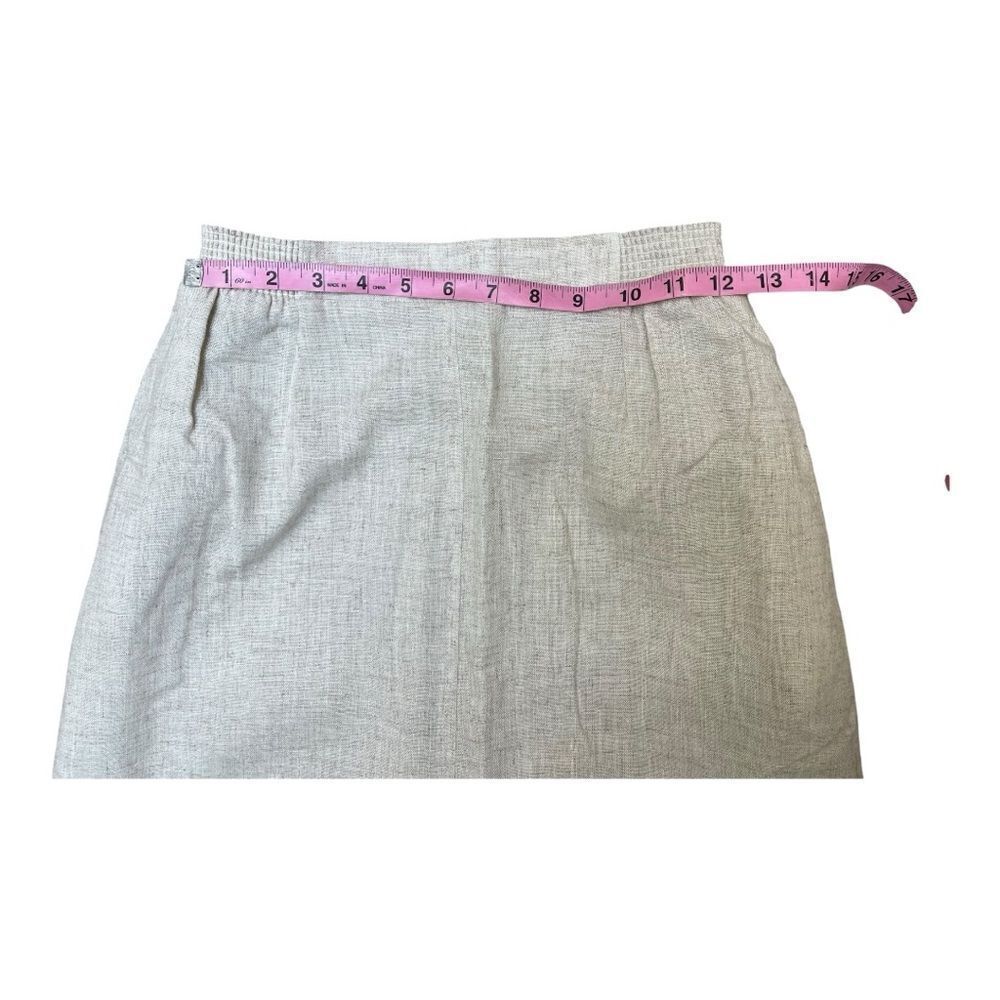 Vintage Three Flaggs California Skirt Suit Womens 8 Cream White Blend USA Made - Picture 9 of 15